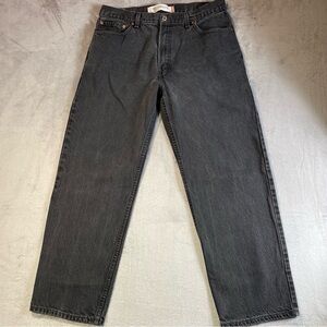 Levi’s 550 Black Relaxed Fit Medium Wash Denim Jeans Size 36 x 30